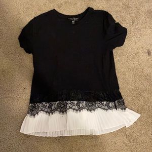 Black and white formal t shirt